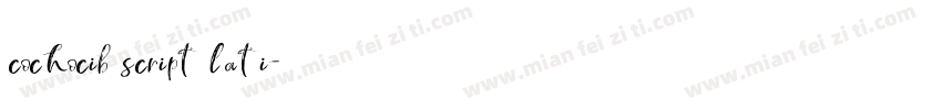 cochocib script lati字体转换